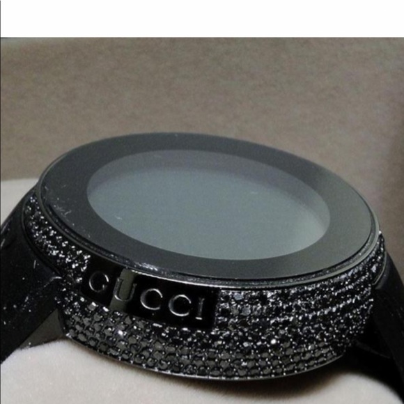 Gucci Mens I Digital Black Diamond Ct Ya114207 Watch - Picture 1 of 7
